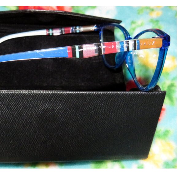 Prive Revaux Easy Breezy Blue Striped Blue Light Readers Strength 0.00, Case - Picture 2 of 10